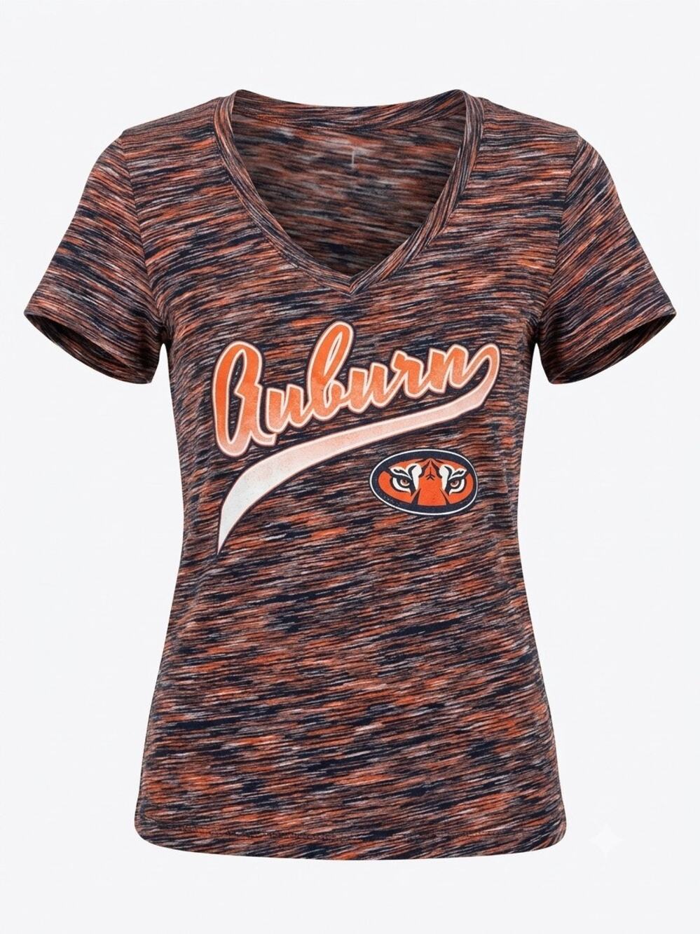 Auburn Tigers space-dye V-neck short sleeve t-shirt size 2XL